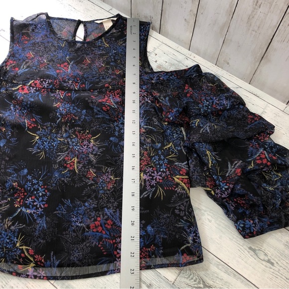 H&M Tiered Ballon Sleeves Off Shoulder Blouse 6 - Picture 8 of 10